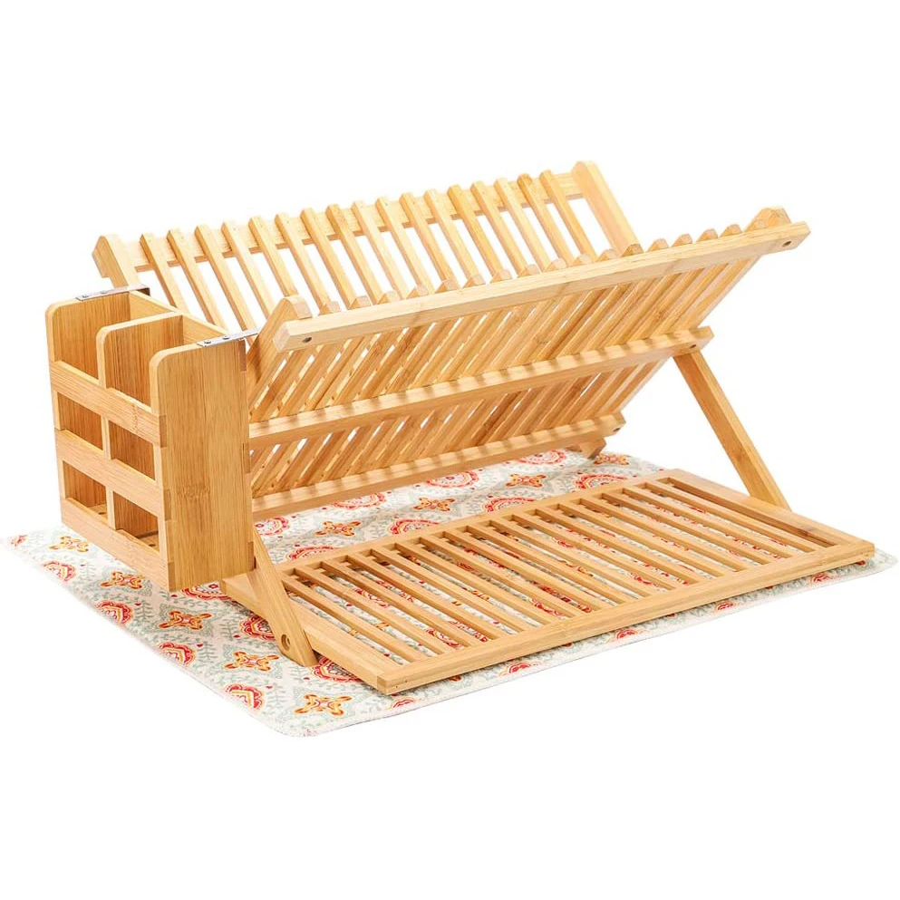 Compatible Expandable Wooden Bamboo Nespresso Coffee Pod Capsule Holder And Coffee Machine Stand With Drawer