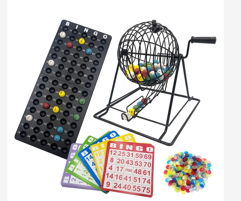 Wholesale Deluxe Bingo Cage Game Set - 6 Inch Metal Cage (Complete )