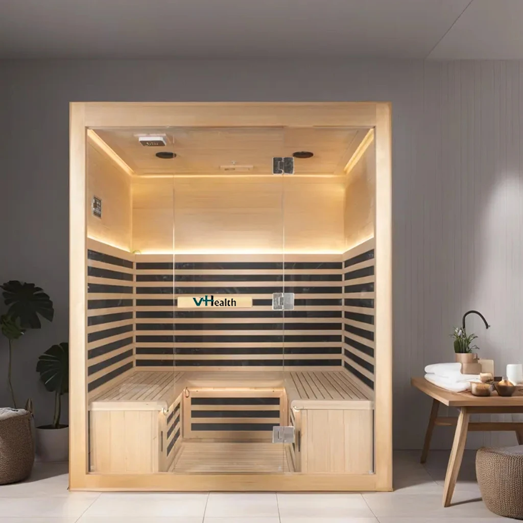 Low EMF  Infrared Carbon Heater Sauna with Full Spectrum Heater Intelligent Control Panel