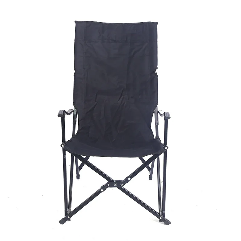 Logo Custom Portable Armchair Aluminum Alloy Fishing Casual Camping Picnic Barbecue Backrest Folding Chair