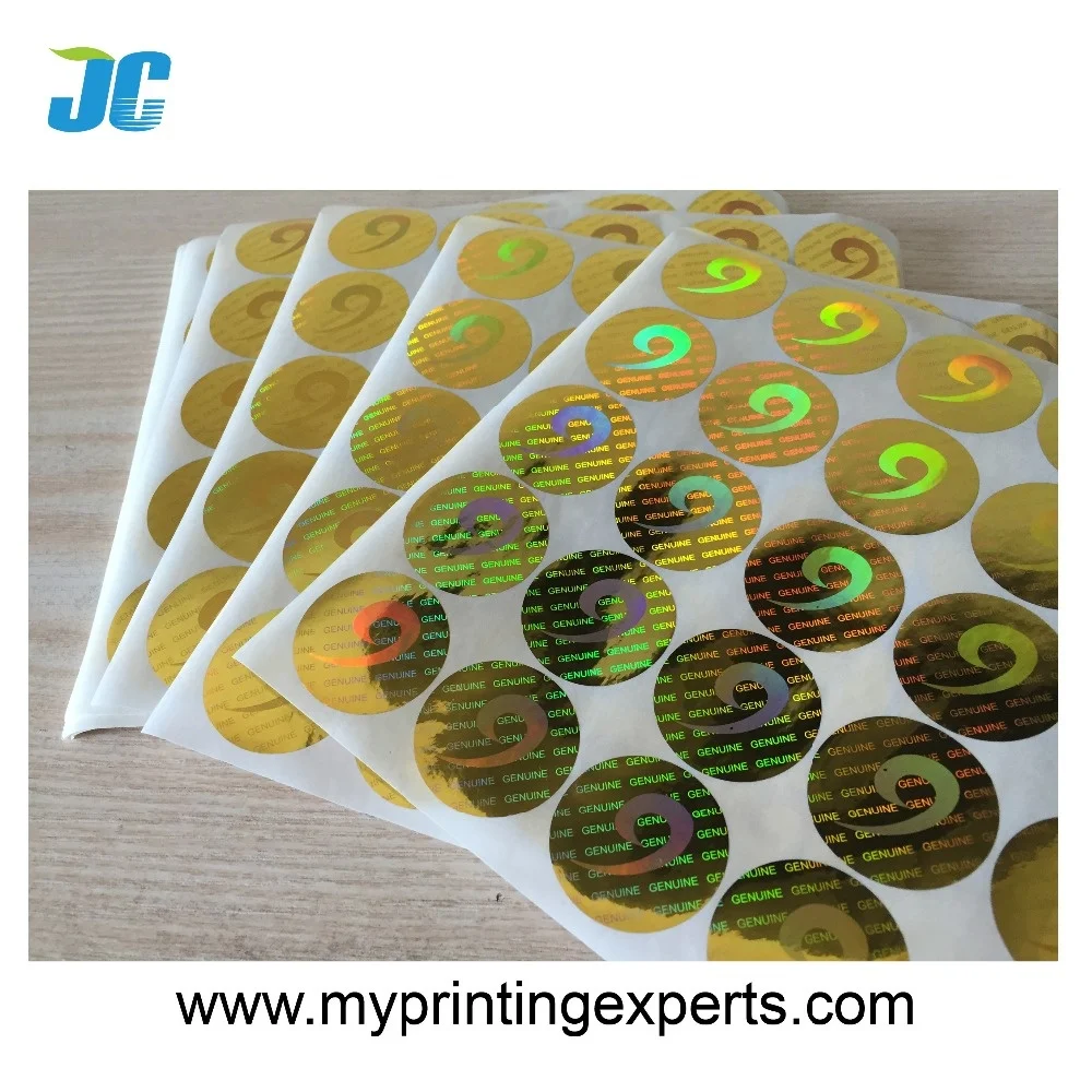 Custom 3D hologram sticker