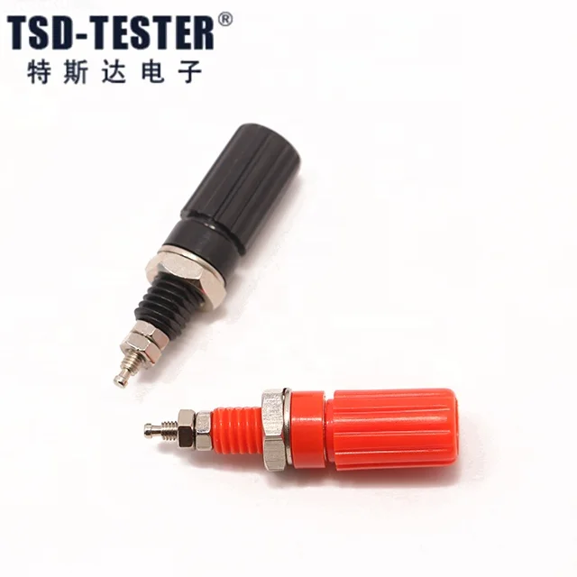 5 colors Nickel Plated Binding Post Screw Amplifier audio Speaker Terminal Cable Power Test Probes for 4mm Banana plug