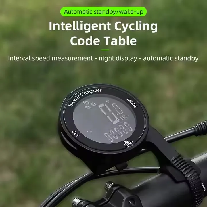 Xunting Wireless Bike Computer Waterproof Bicycle Odometer Multi Functional LCD Screen Cycling Mountain Bike Speed Meter