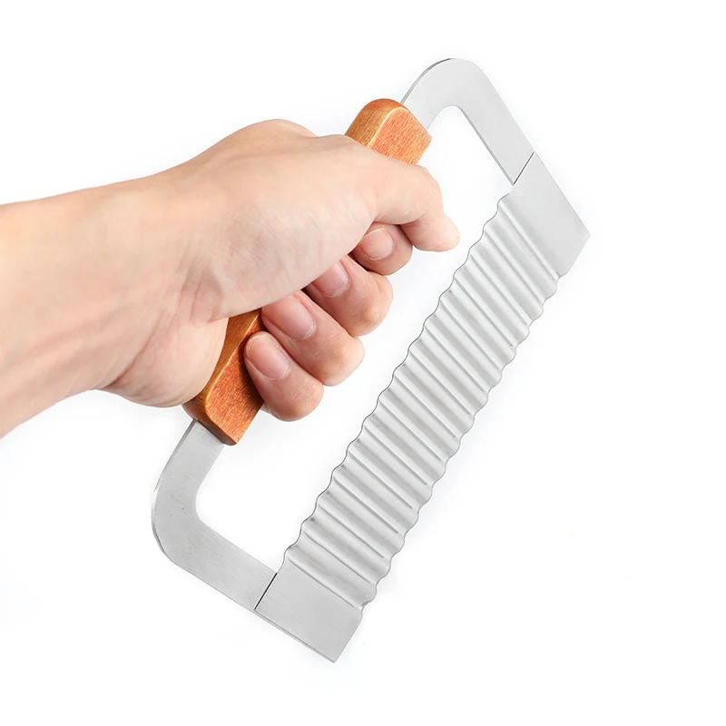 Stainless Steel Wavy Loaf Garnish Cake Dough Cutter Cutting Tool