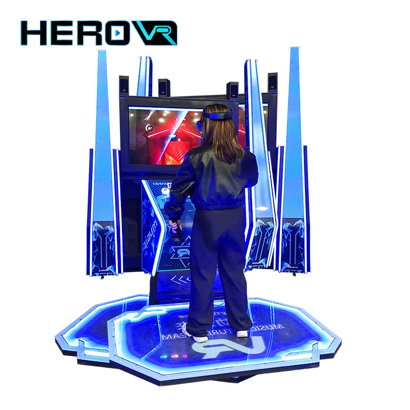 Commercial Low Invest Standing Platform Vr Simulator Dance Dance Revolution Arcade Machine