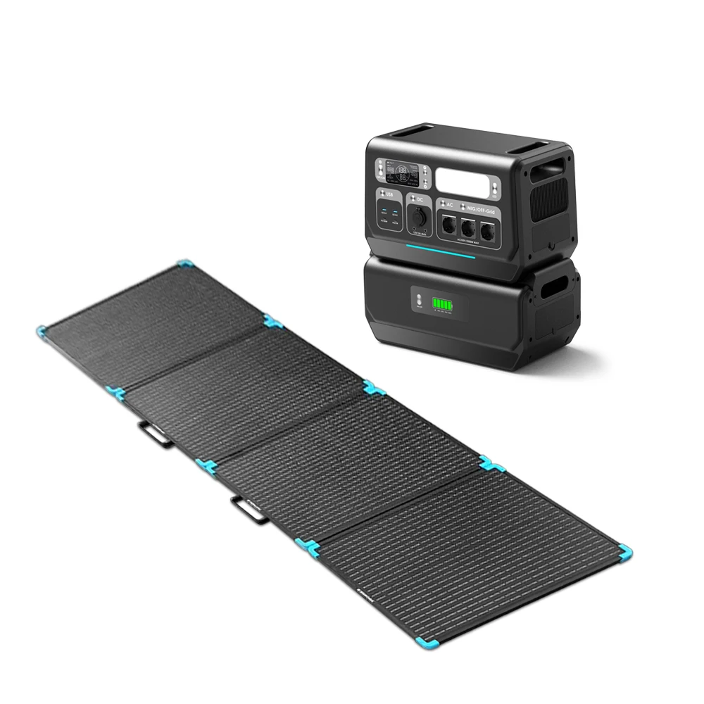 Easy to install lithium battery Balcony Power Plant with Storage Complete Set 2KW Microinverter Aluminum Bracket Solar Panel Kit