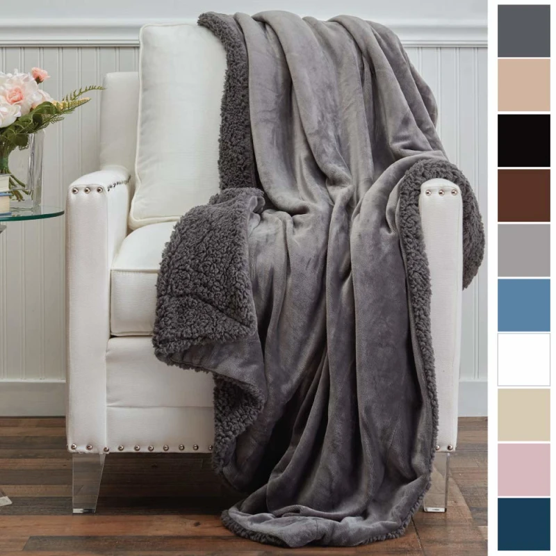 Sherpa Fleece  Blanket Super Soft Fuzzy Plush Warm Cozy Fluffy Microfiber Throw  blanket