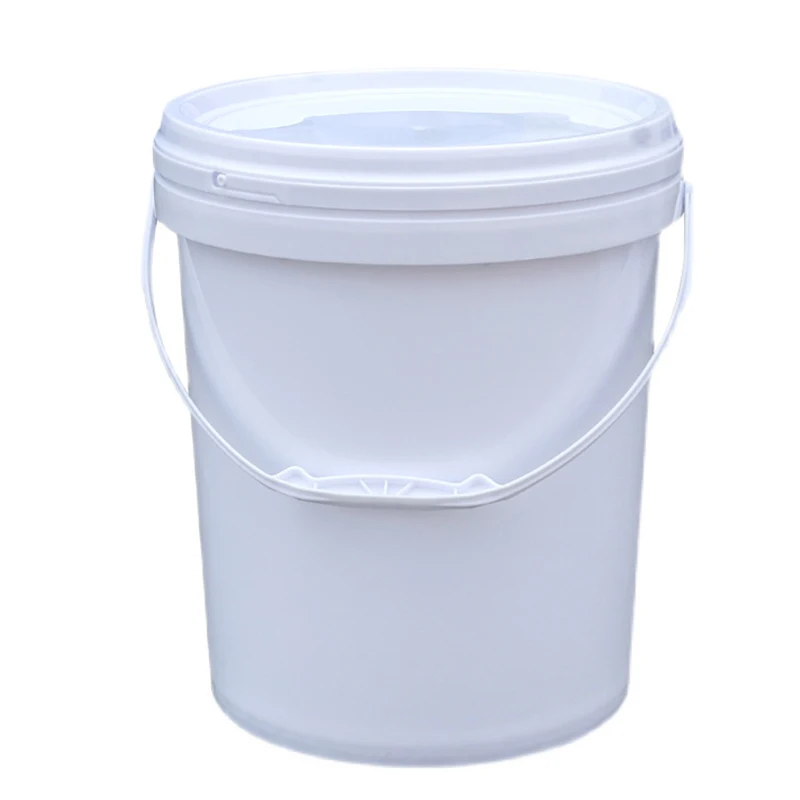 LEADLOONG -20L Round Bucket Chemical Barrel Sealed Barrel Paint Bucket with Lid Water Barrel Thickened Plastic Plastic Pail