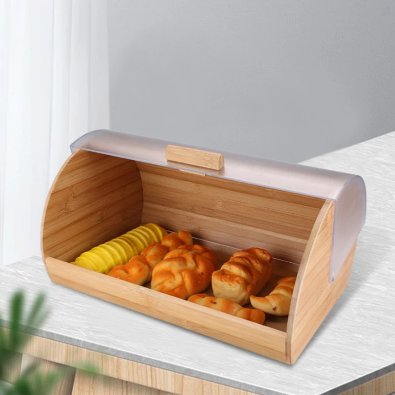  Home decor acrylic sliding lid box organizador extendible de refri kitchen storage containers bread