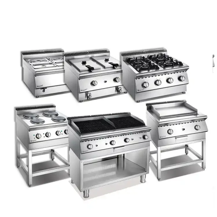 high quality Oven Gas Freestanding Ran Stainless Steel with 4 or 6 Burners for Kitchen gas machine Restaurant Equiment