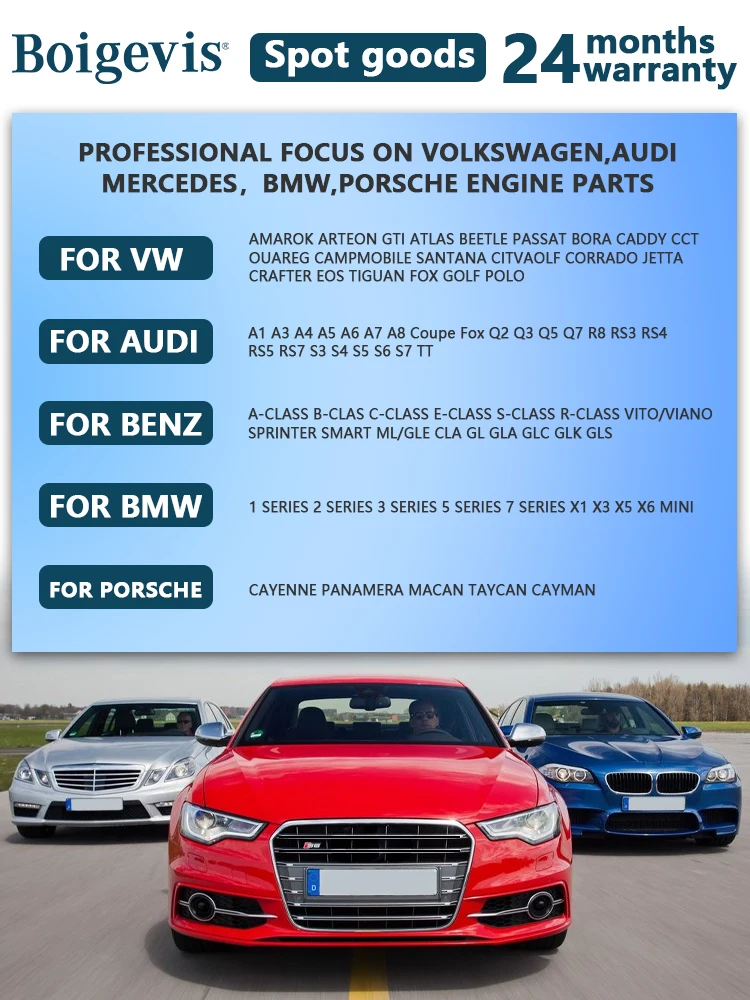 Wholesales Auto Parts for French Germany Car Spare Part Accessories for Mercedes BMW Peugeot Citroen Land Rover Jaguar Renault