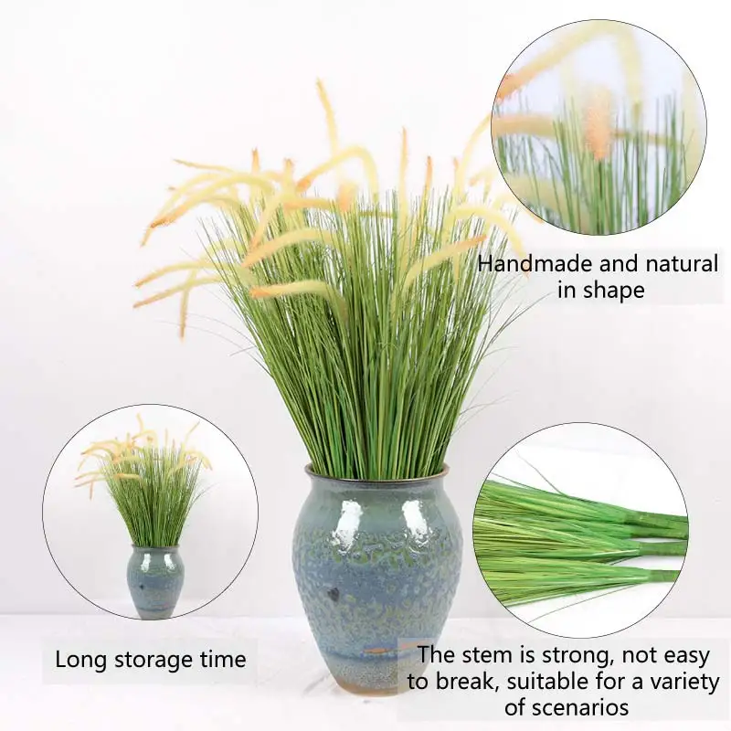 Artificial Plant Factory Wholesale Artificial Setaria Viridis Bonsai Clothing Store