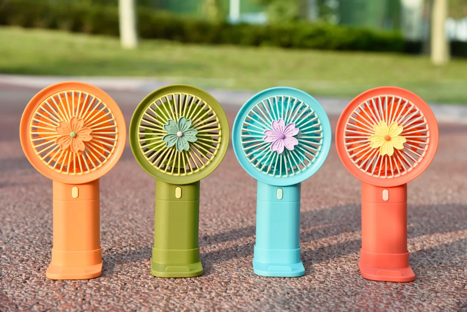 Portable Mini USB Charging Fan Cute Cartoon Design Big Wind for Students for Desktop or Household Use