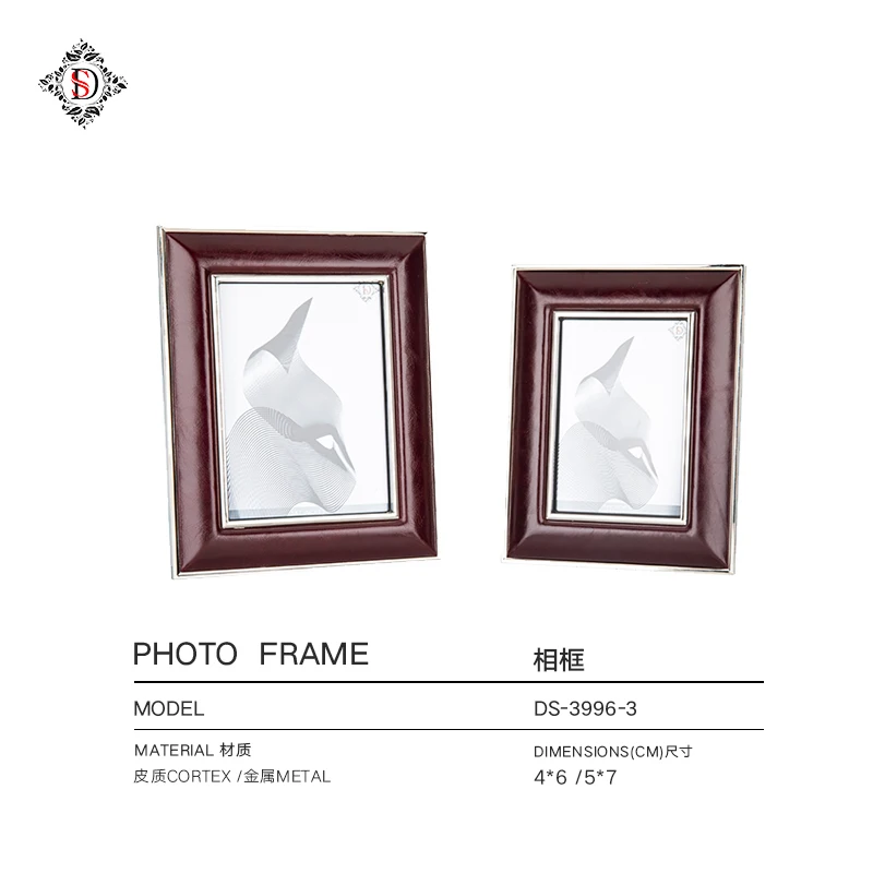 Photo frame custom creative leather line photo frame set 6 inch 7 inch Nordic home decoration desktop picture frame ornaments