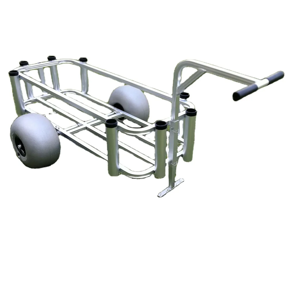 Steel Frame Light Weight Outdoor Camping Fishing Cart Multifunction Easy to Use Fishing Beach Cart for Sale