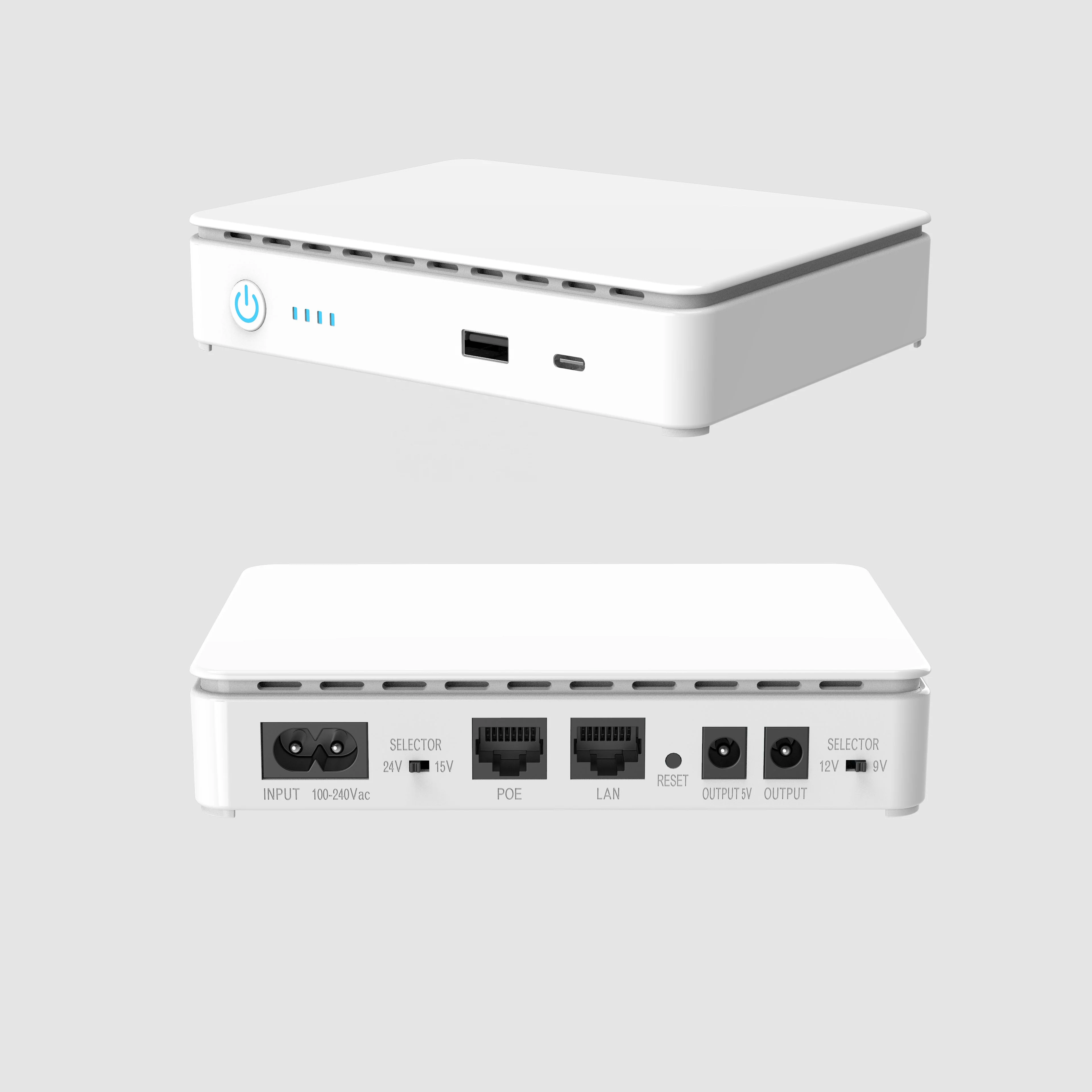 dc12V 10400mAh 35W mini  5V DC 9V 12V ups power supply online mini ups for wifi routerfor camera cctv