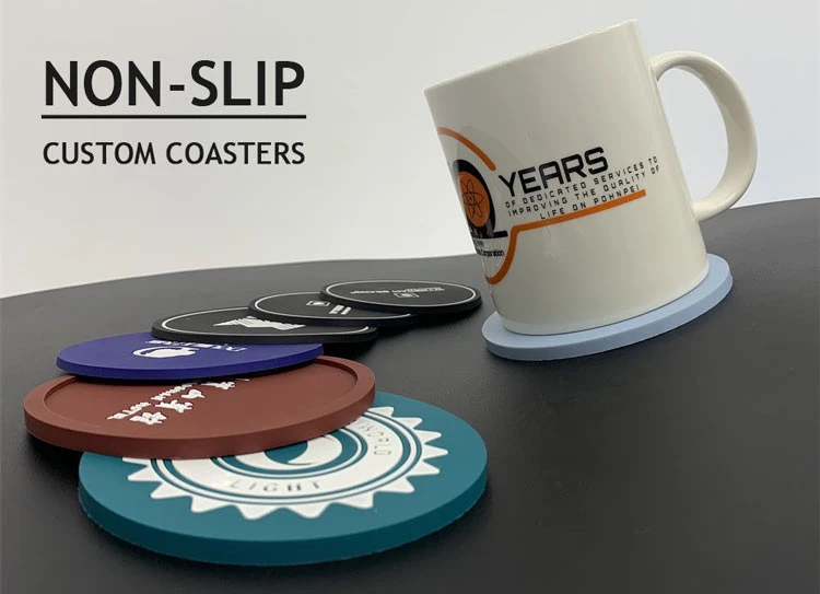 Custom Custom Pvc Silicone Cup Coaster Cup Pad (6)