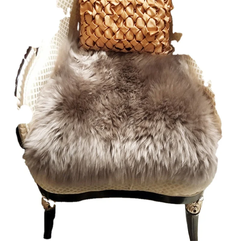 Sheepskin wool carpet mats bedroom living room sofa cushion cushion windows and pad cushions