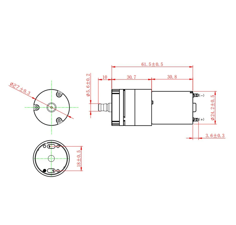 370C Micro-Blood Pressure Vacuum Cupping Massage Machine Aquarium Pump Spray Pump
