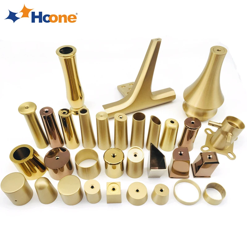 Hoone Metal Furniture Tips Toe Caps Tapered Ferrules Table Brass Caps Sofa Chairs Cabinet Leg Protector