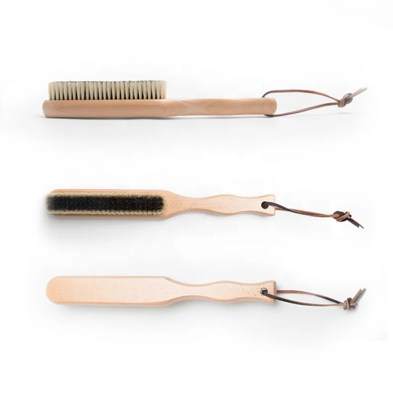 Wholesale Cheap Long Handle Cleaning Duty Beechwood Boar Bristle Wooden Handle Door Window Clothes Cleaning Brush