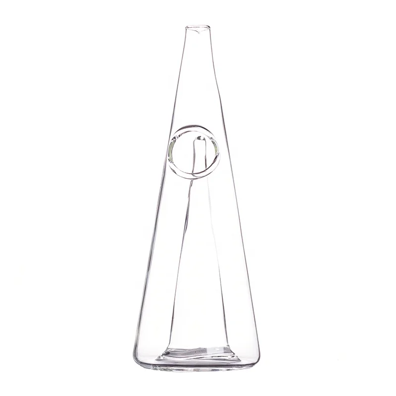Custom Clear Cone Table Glass Vase Flower Vase For Home Tableware