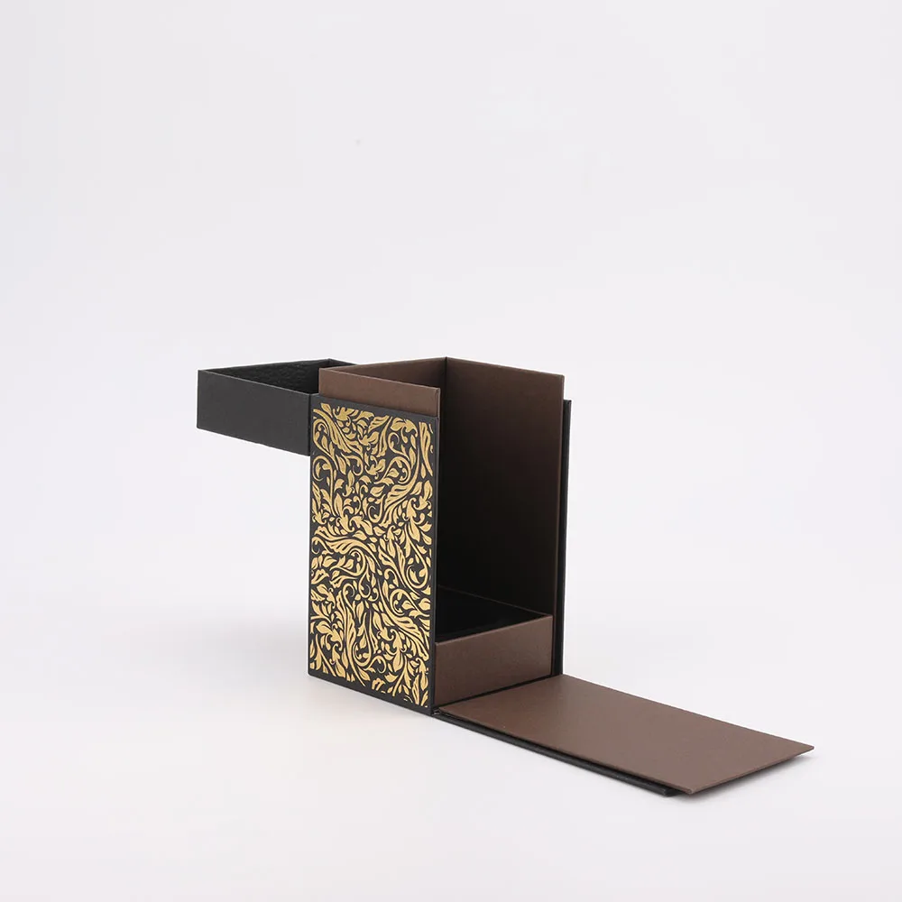 Custom Packaging Cardboard Paper Essential Oil Cosmetic Set Luxury Fragrance Perfume Gift Clamshell Box packaging wholesale