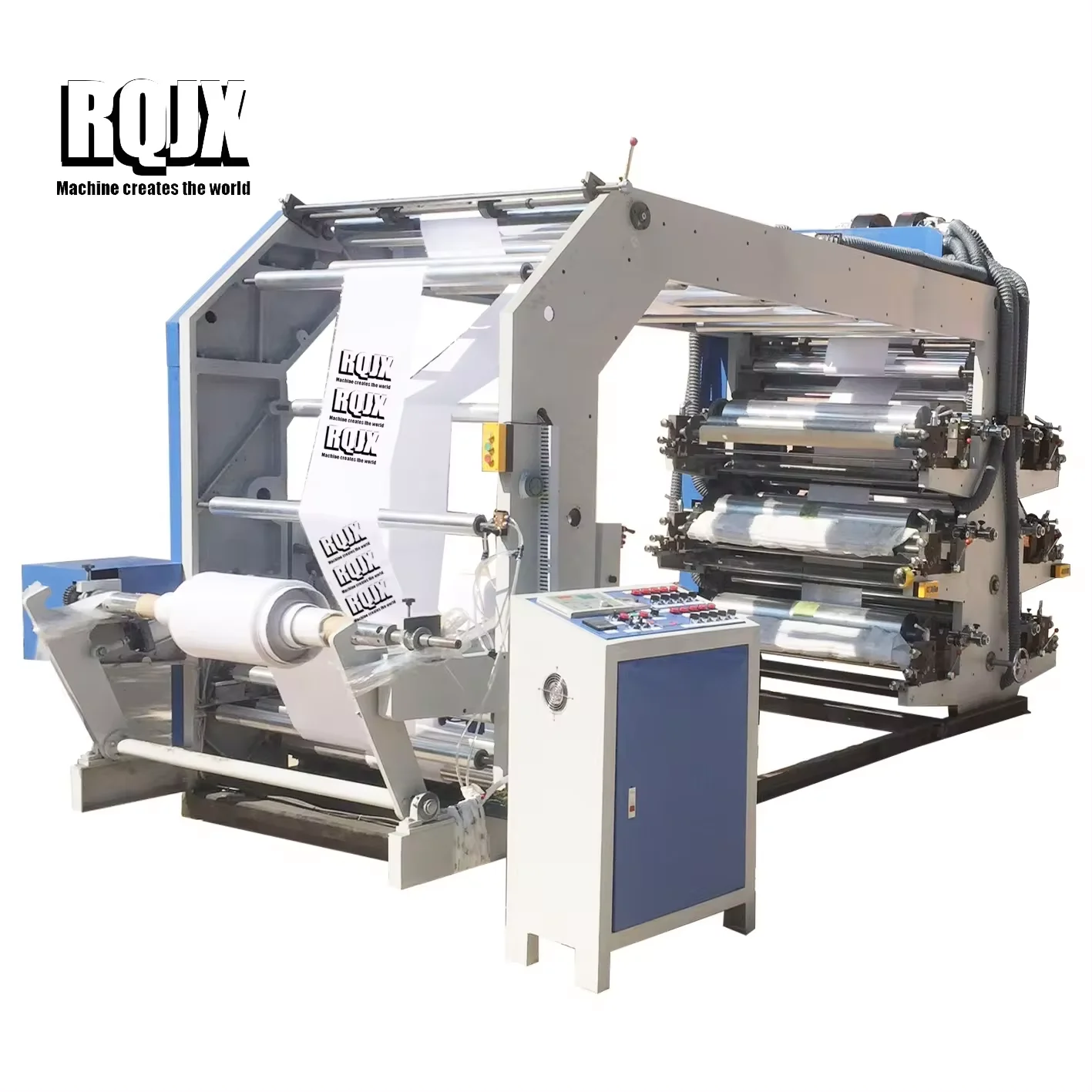 High quality 4 color paper plastic bag flexo printing machine