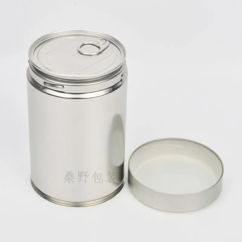 Accept Custom Order Empty Tin Can Metal Tin Can Easy Open Top Cans Be Painted Inside