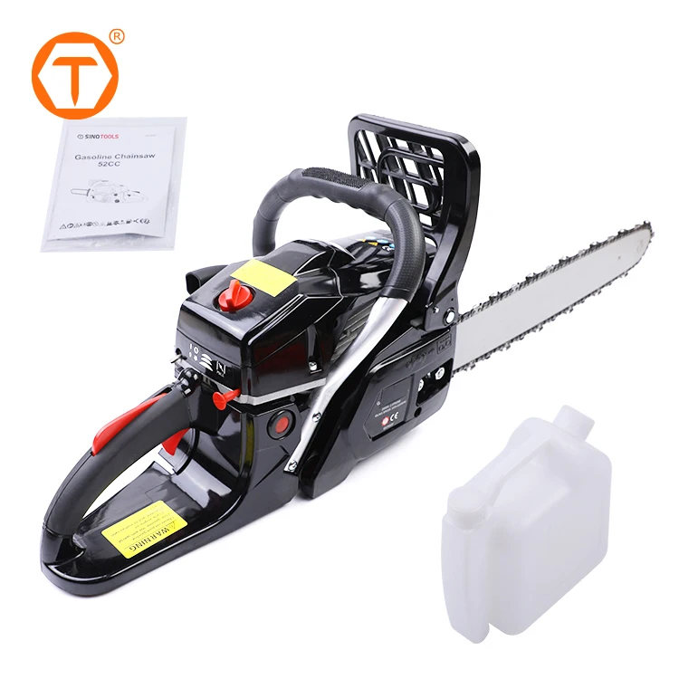 Chinese Wood Cutting Machine 52CC 18 Inch Top Handle Steel Petrol Gasoline Chainsaw Professional Logging Chain Saw
