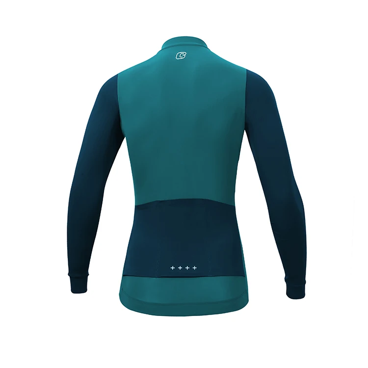 Women Cycling Jersey Race Fit Predyed Soft Touch Fabric Long Sleeve Cycling Shirt