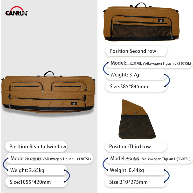 outdoor car camping window pack Rear window package bag storage bag for Volkswagen Tiguan L