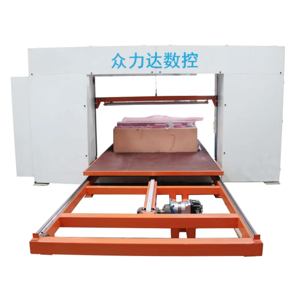 Custom made New Fully Automatic CNC Large 3d vertical horizontal double use cutting machine for sponge eva factory