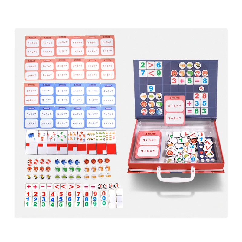 Educational Toys Math Learning Preschool Mathematics Education Games Magnetic Puzzle for Kids