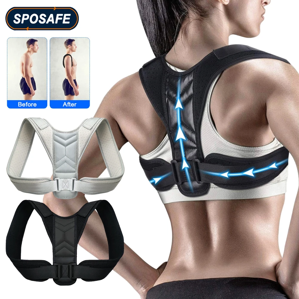 SY825 Medical Adjustable Back Posture Corrector Shoulder Clavicle Support Correction Belt for Women Humpback Seated Corrector