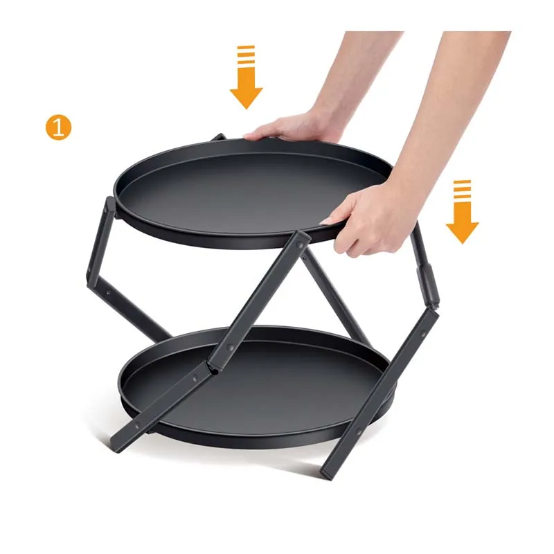 WIREKING Multifunctional Living Room Side Tables Metal Foldable Round Table Monolithic End Table New Design