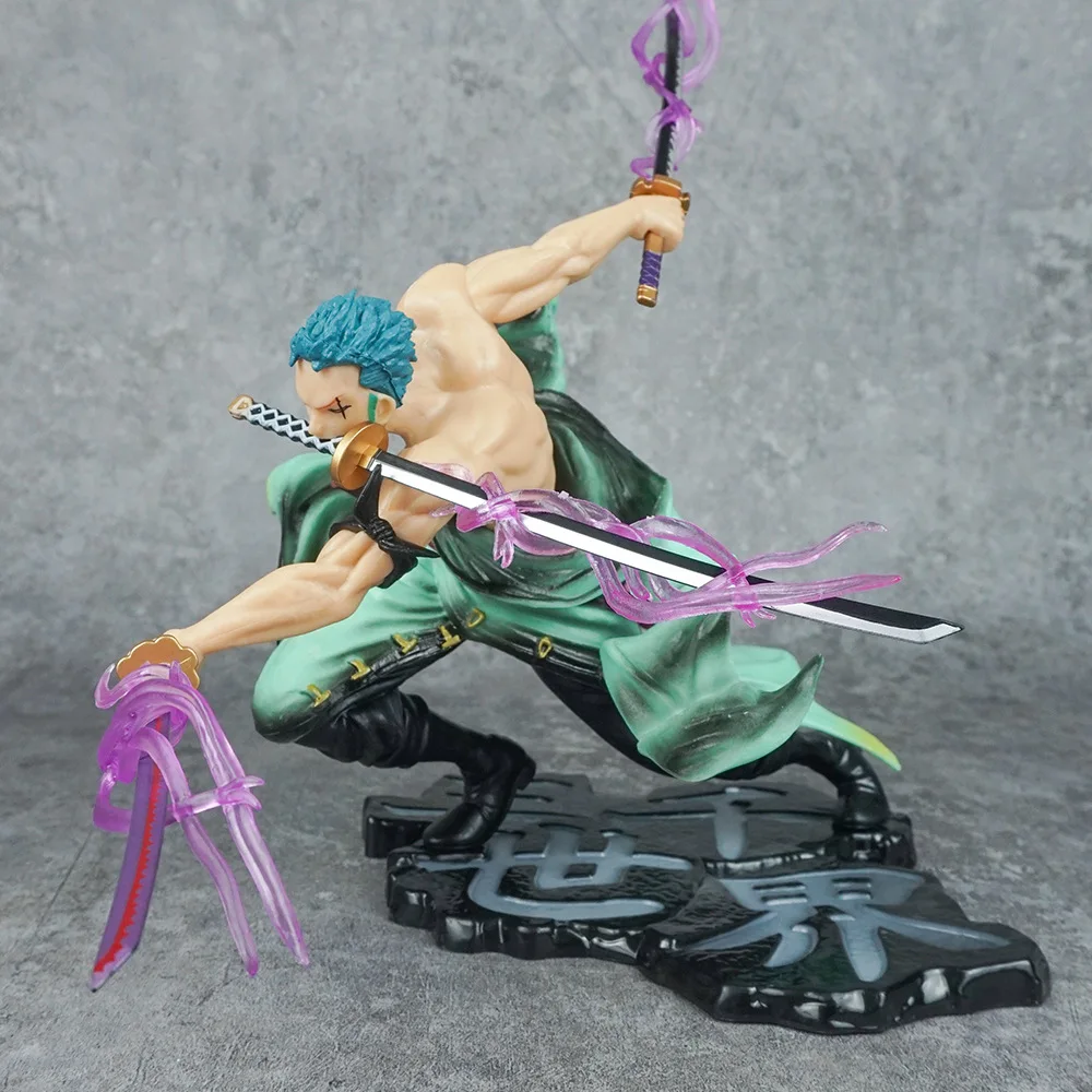 Лидер продаж аниме фигурка Roronoa Zoro с тремя ножами модель из ПВХ Высококачественная игрушка в коробке упаковка хорошая коллекция