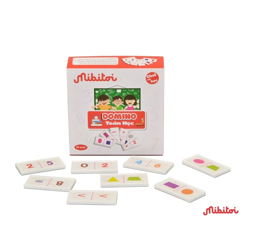 Оптовая продажа вьетнамские Новые математические блоки домино обучение сложение вычитания детские игрушки