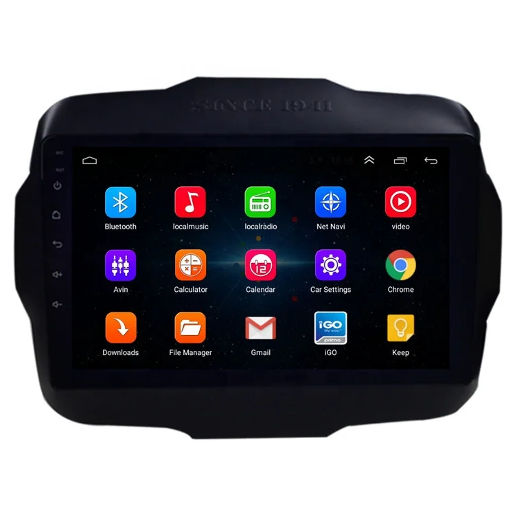 Автомагнитола на Android с сенсорным экраном мультимедийный видеоплеер стерео GPS-навигация для Jeep Renegade 2014- 2018