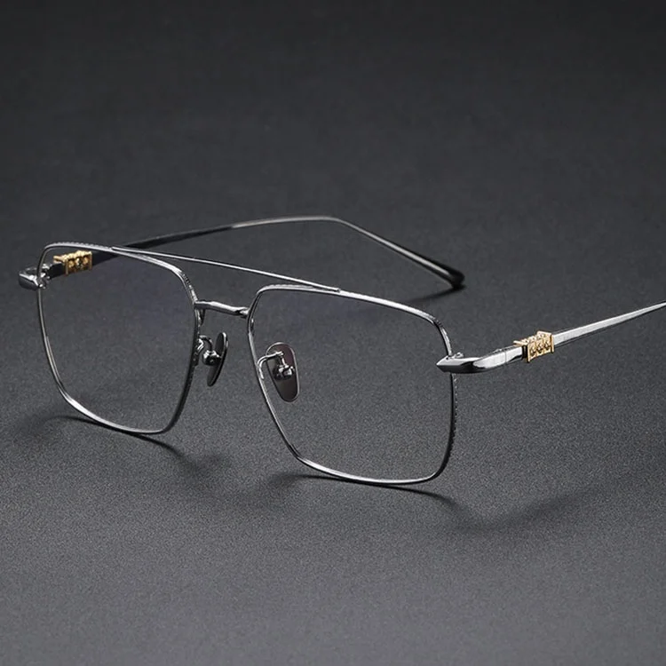 Mens Glasses Frame Optical Luxe Flexible Ultralight Titanium Square Eyewear Eyeglasses Spectacle Frames Singapore
