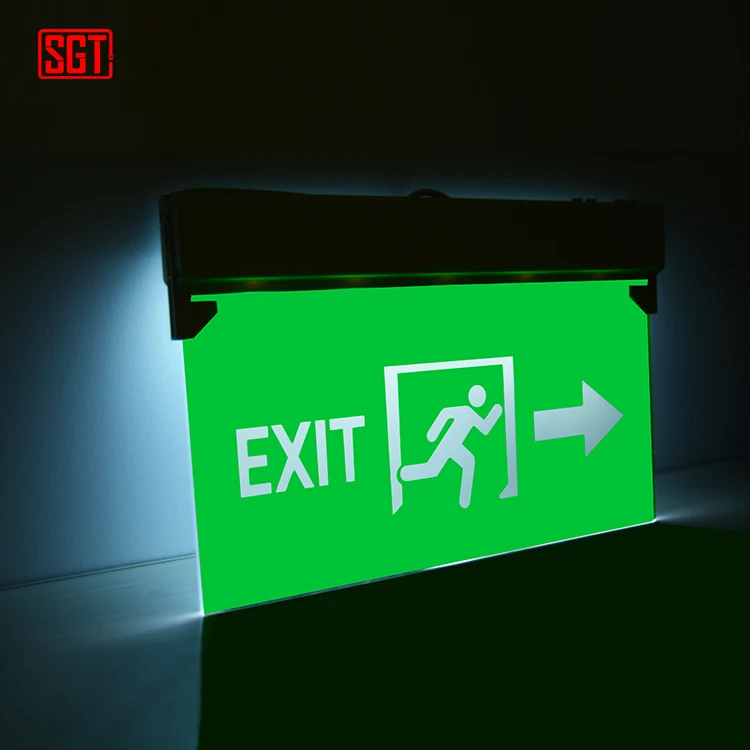 BEST sell SKU China cheap price fire safety hanging emergency light led salida exit sign