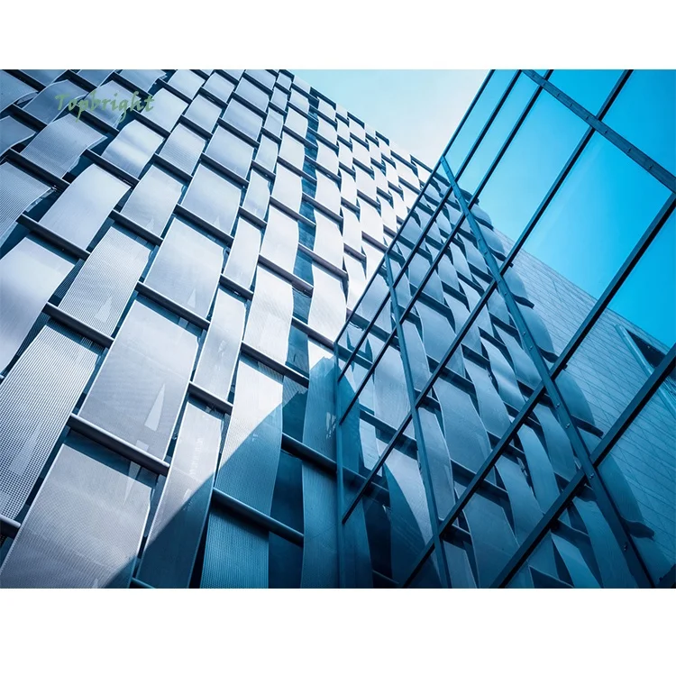 Конструкционные коммерческие строительные стеклянные алюминиевые профили наружные навесные стеновые системы