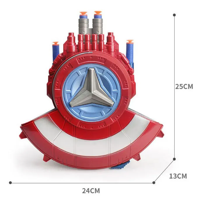 Kaili shield gun eva foam bullets launcher toy kids role-playing prop indoor outdoor shooting game deformable soft bullet gun