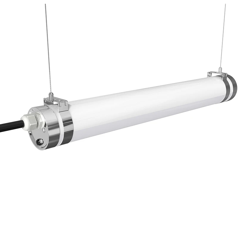 Triproof Vapor Tight Round Batten Light Food Process Light Poultry Farm Light IP69K Waterproof Led Tube Linear Fixture