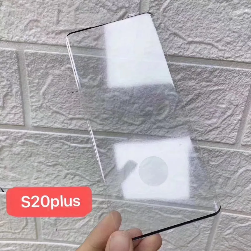 Factory Curved 12D 9D S20 PLUS Tempered Glass screen guard for samsung screen glass protector