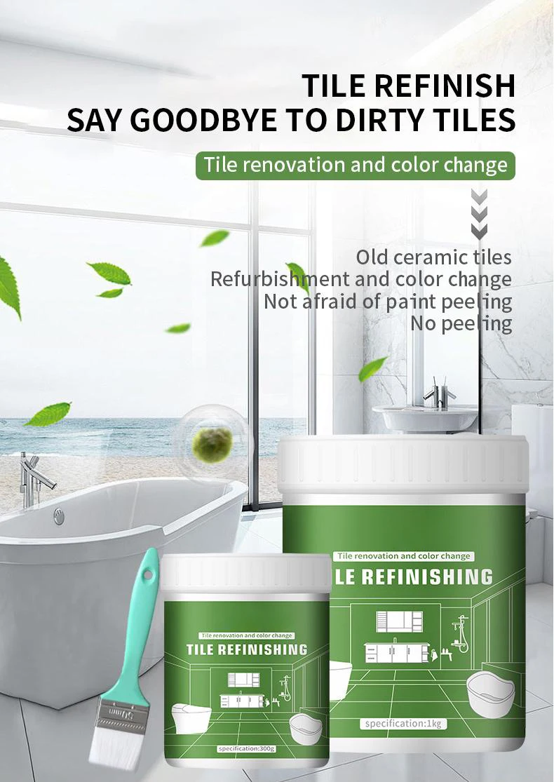 Renovation color changing household ceramic tile toilet floor tile pit leak proof moisture proof Water Based Tile Paint