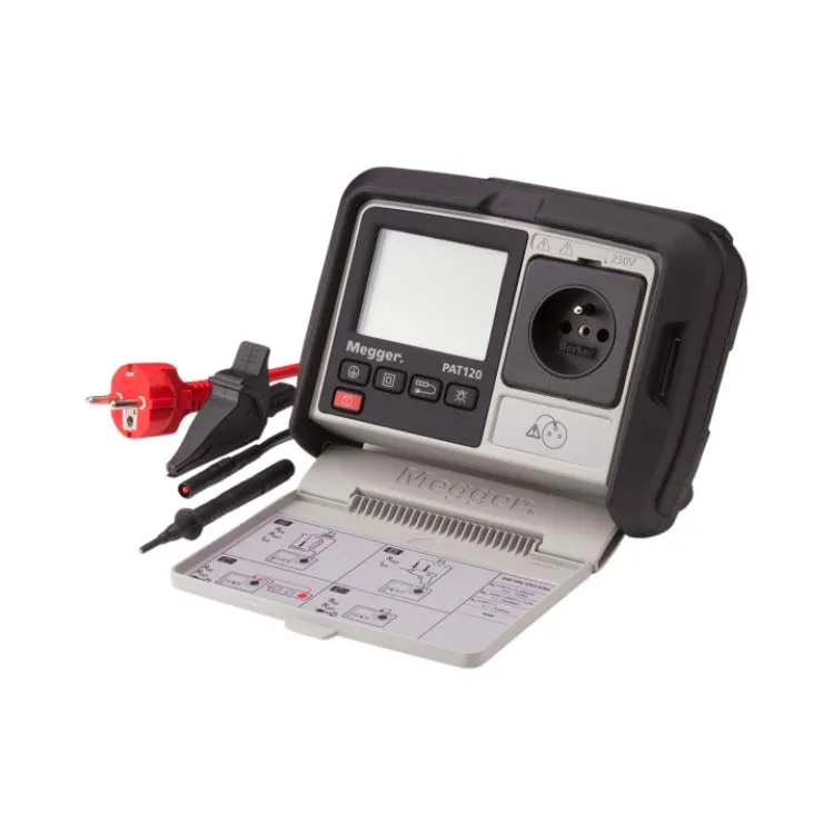 Megger PAT150 Advanced battery powered Portable Appliance Tester mains powered and battery powered testing