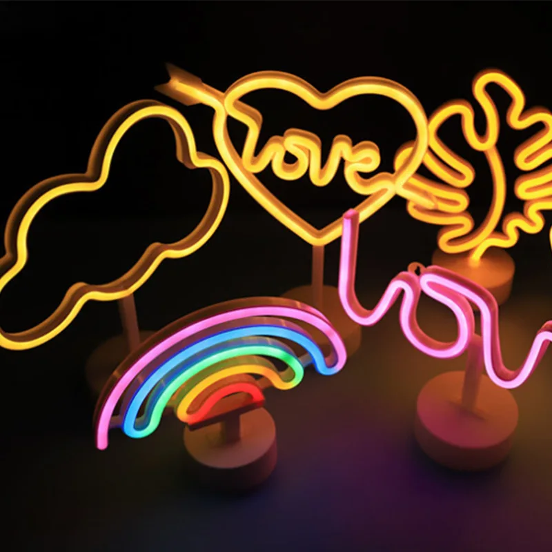 Оптовая продажа, светодиодная неоновая вывеска, Рамадан, праздничное украшение, ночная настольная лампа, рождественское эскимо