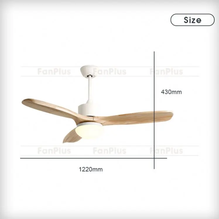 Modern Nordic fan LampSimplicity Low Profile Home Remote Control Led Ceiling Fan With light