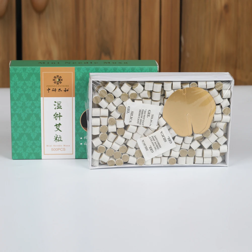 ZhongYan Taihe Mini Needle Moxa Stick Acupuncture Moxibustion Patches 500pcs/box